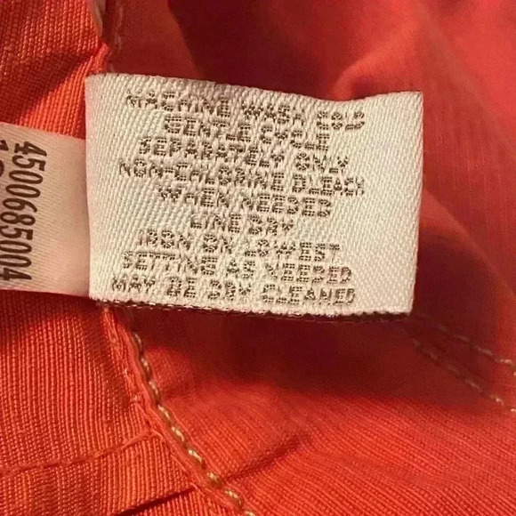 Chicos size zero orange zip up jacket with pockets. - Picture 4 of 4